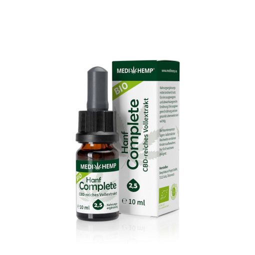 Medihemp Organic Hemp Complete CBD+CBDa Öl 2,5% 10ml