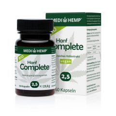 Medihemp Organic Hemp Complete 2.5% CBD capsules (60 pcs.)