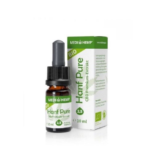 Medihemp Organic Hemp Pure CBD Oil 2.5% 10ml