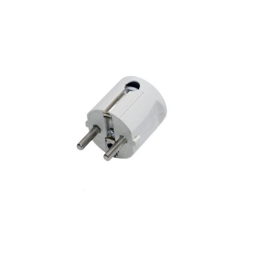 Grounded plug, white