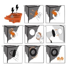 Secret Jardin kábel karima dupla csatlakozó